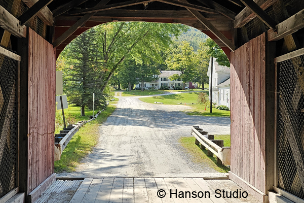 Arlington, VT - Rockwell Retreat from inside Arlington Bridge